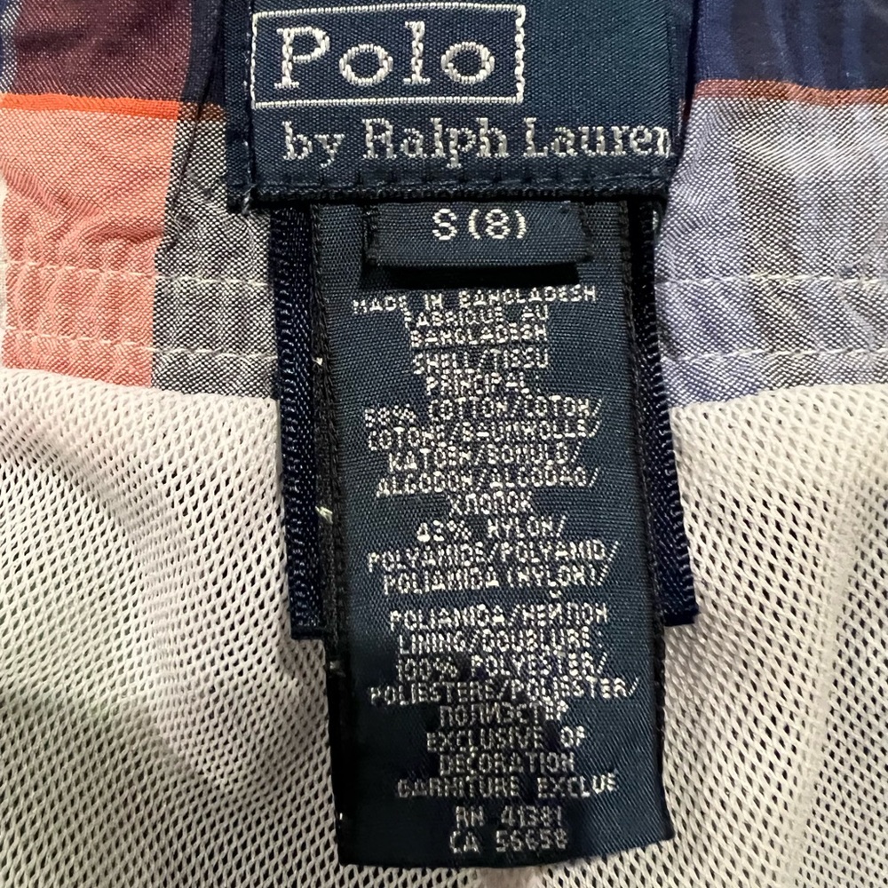 Ralph Lauren Boys Plaid Swim Trunks - Picture 5 of 5